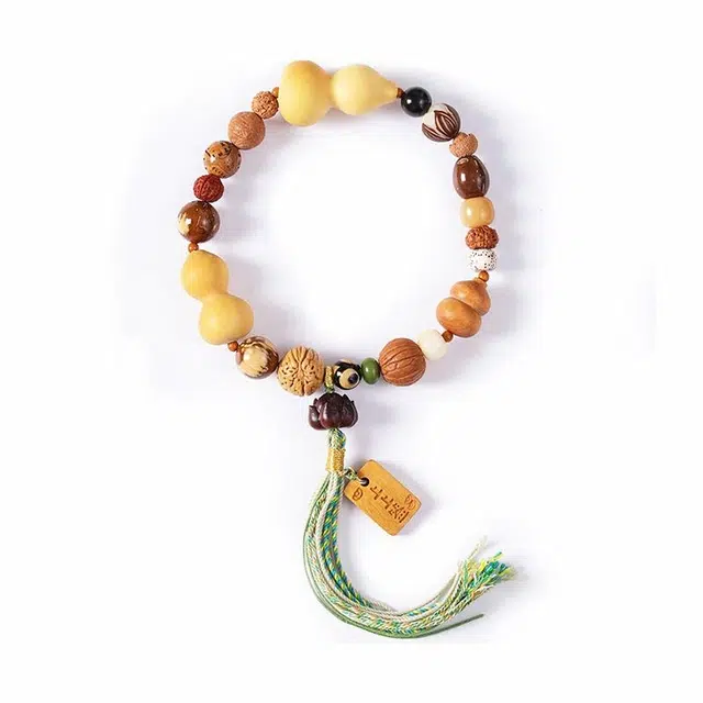 岁月静好 前程似锦 手持盘玩佛珠文玩手饰 简约设计感禅意复古风串珠 转运佛珠高级感 诸事顺利#好运 葫芦 手串 男女同款情侣款