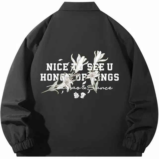 王者荣耀 孙策挚爱之约款 翻领收口袖单排扣潮流百搭薄款宽松休闲夹克外套 男女同款