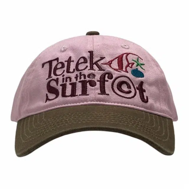 优莲茵 美式复古撞色 小鱼海星刺绣度假风遮阳弯檐帽 棉 鸭舌帽 男女同款情侣款