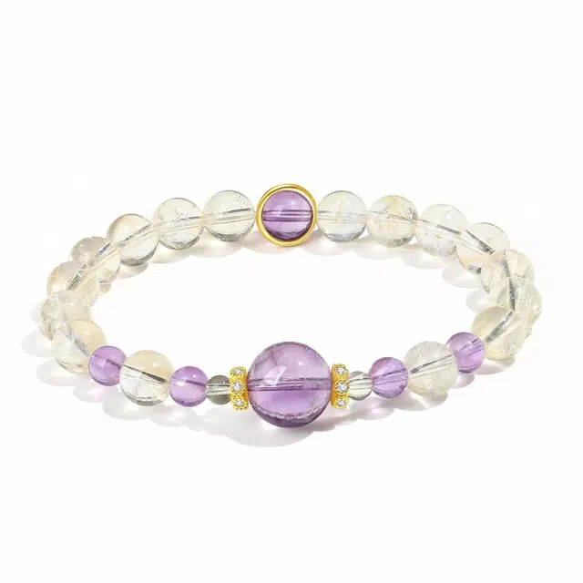 普陀山文创 新中式国风聚财纳福转运珠 时来运转八方来财暴富气质感 礼盒装#好运 水晶 手串 女款