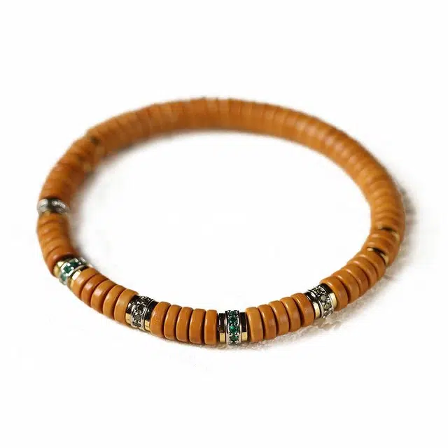 琉堇 高油密无白边直切药片珠学业有成考试考研上岸转运珠 复古文艺风森系禅意新中式国潮佛珠#好运 橄榄核 手串 男女同款情侣款