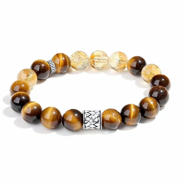 【普陀山官方已过香】 普陀山文创 新中式八方来财高级复古国风转运珠小众设计气质纳福招财#好运 虎眼石 手串 男女同款情侣款