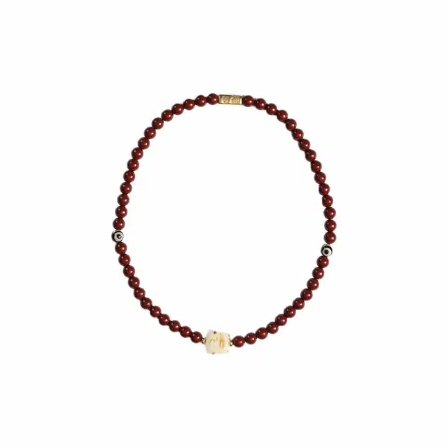 【福禄吉祥】 京华录 招财猫猫 新中式转运珠纳福平安复古小众双圈文玩#好运 朱砂 手串 男女同款情侣款