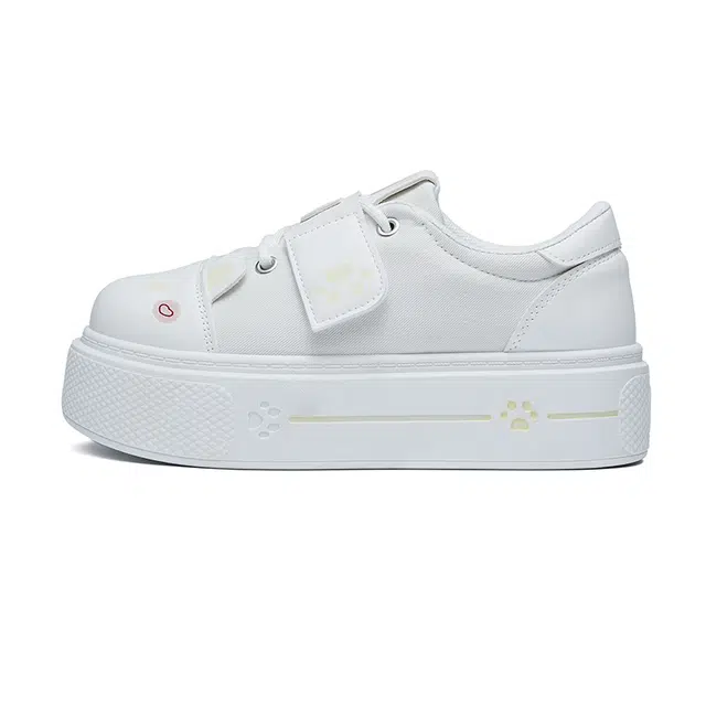 小鹿米利 小清新可爱风 甜美时尚潮流百搭 厚底 魔术贴耐穿 防滑耐磨增高 低帮 板鞋 女款