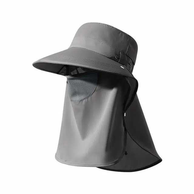 俞兆林 春夏防晒帽面罩护颈一体式防紫外线户外出行登山骑车速干透气太阳帽 聚酯纤维 渔夫帽 男女同款情侣款