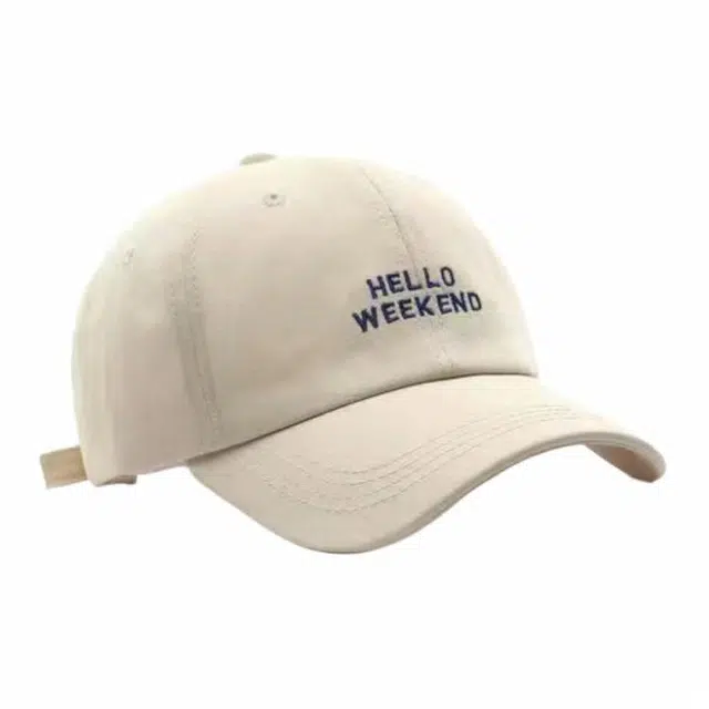 优莲茵 纯色字母刺绣 春夏季百搭显脸小大头围弯檐 潮 棉 鸭舌帽 男女同款情侣款