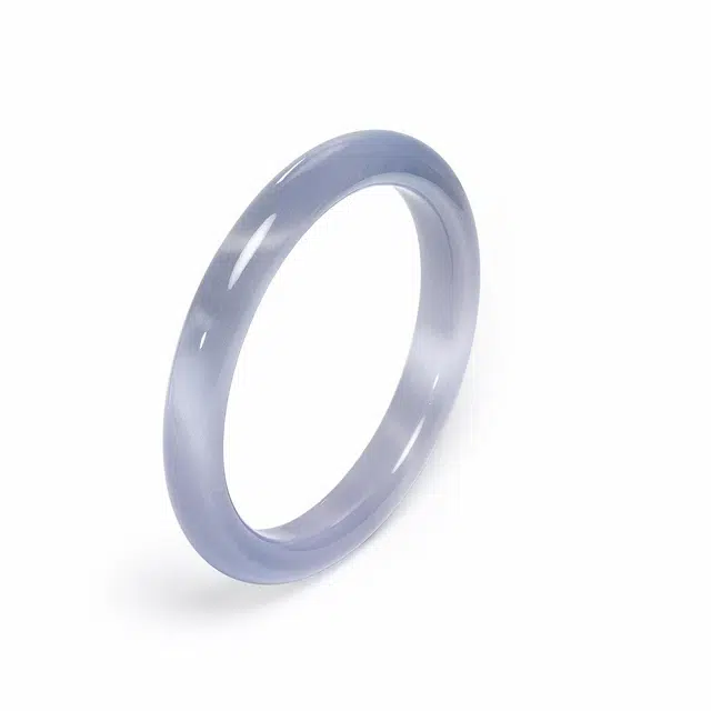 老银坊 新中式贵妃镯 一步一响国潮古风美人镯 精致素净优雅叮当镯子 国风气质手饰旗袍汉服配饰 琉璃  手镯 女款 礼盒装