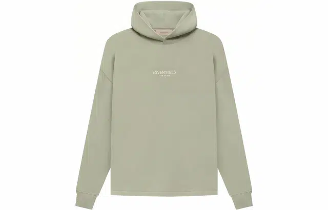 Fear of God Essentials SS22 Relaxed Hoodie Seafoam Logo