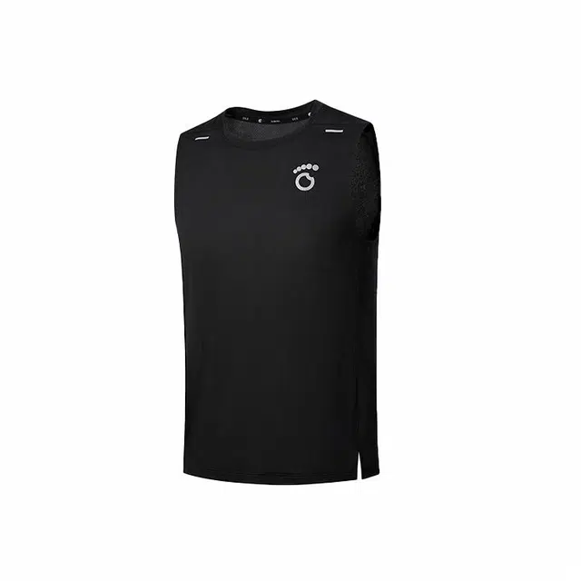 马孔多 户外训练跑步透气简约舒适休闲百搭运动背心 男款 黑色