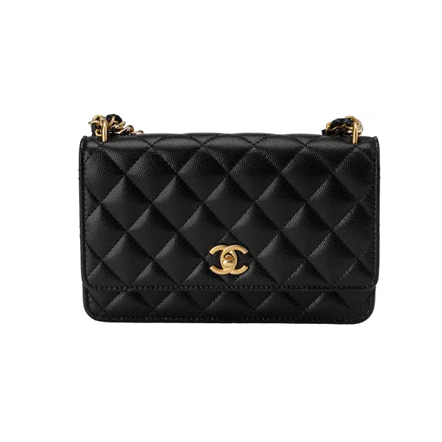 Chanel Quilted Leather Shoulder Bag Black