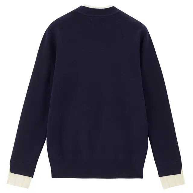 佐丹奴 叠穿时尚甜美假两件半高领舒适针织衫 女款