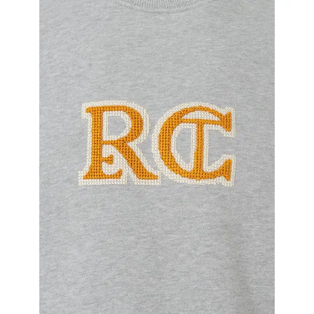 RECTO SS24 RC EMBROIDERY CLASSIC SWEATSHIRT logo GREY
