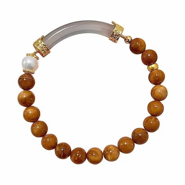 琉堇 半山烟雨平安喜乐国风纳福新中式转运珠正缘桃花诸事顺利国潮小众福气礼盒款#好运 库克 手串 女款