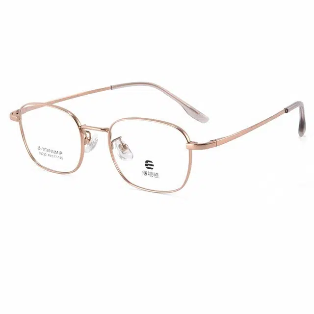 【联系客服可选配镜套餐】 康视顿 时尚商务 β钛板材镜架 方形 光学镜架 男女同款情侣款