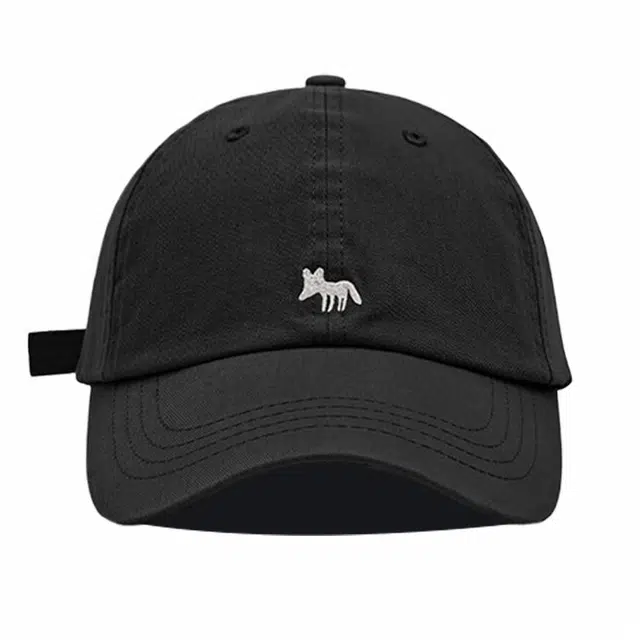 木林森 可爱小狐狸刺绣休闲运动风学生街头时尚大头围显脸小 棉 鸭舌帽 男女同款情侣款