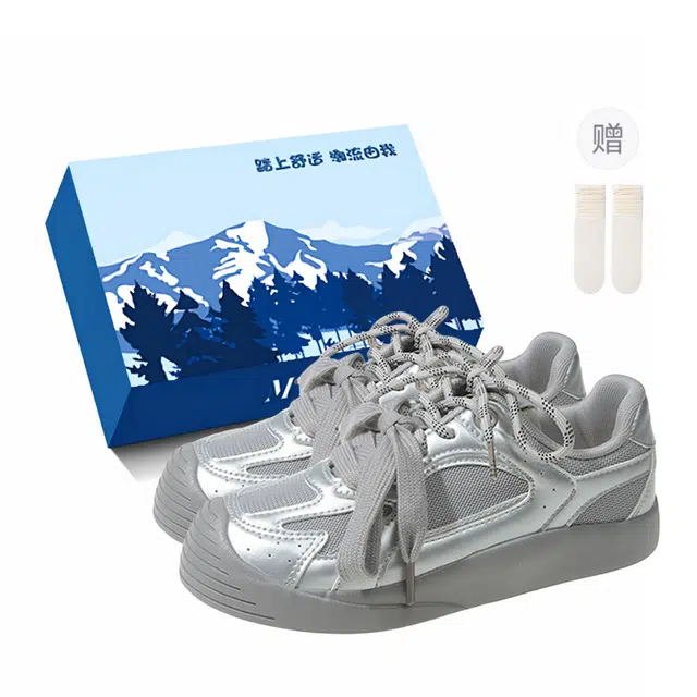 小鹿米利 小众设计感透气韩版百搭德训鞋 防滑耐磨包裹性透气 低帮 生活休闲鞋 女