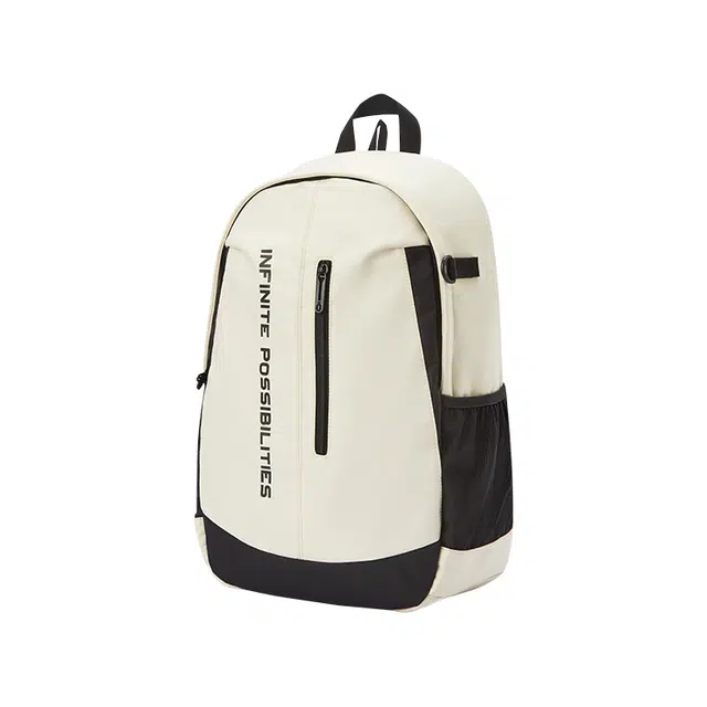 森马 撞色潮流大容量户外运动 织物 双肩包 大号 男女同款情侣款 浅卡其/冰蓝/黑色