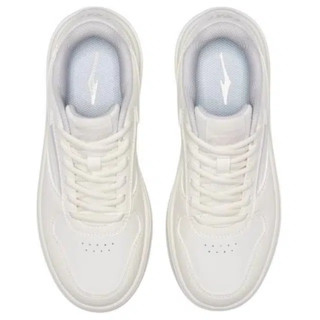 鸿星尔克 天权 天权 时尚复古 防滑轻便 低帮 板鞋 女款 白紫色