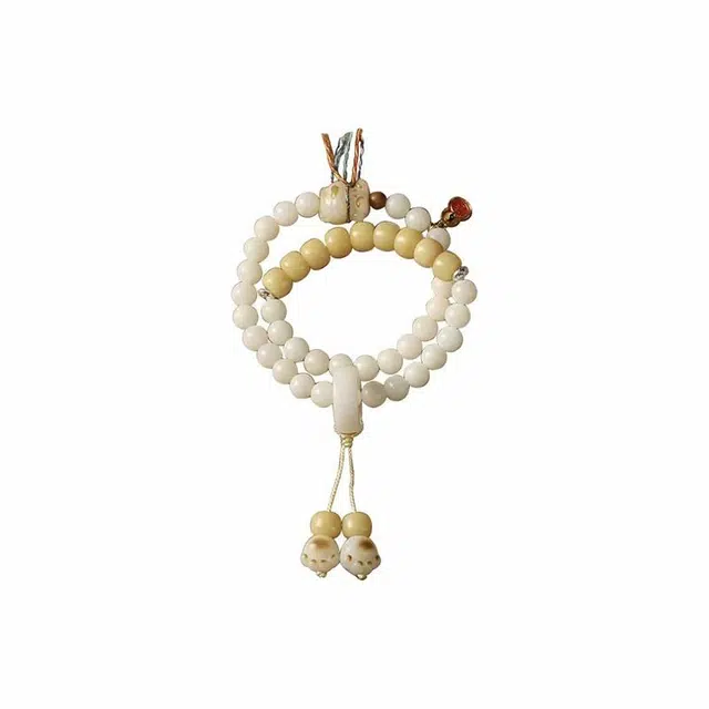 京华录 一念如意 苹果圆炭烧小熊念珠国潮多层叠戴佛珠#好运 菩提根 手串 男女同款情侣款