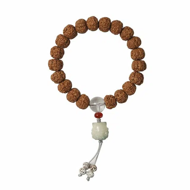 京华录 福气满满 招财进宝新中式树王爆肉 文玩佛珠文玩盘玩单圈#好运 金刚菩提 手串 男女同款情侣款