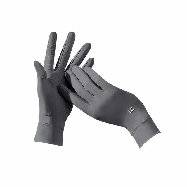 南极人 冰丝长款防紫外线夏季骑行开车爬山运动遮阳可触屏速干透气凉感 薄款 防晒手套 女款