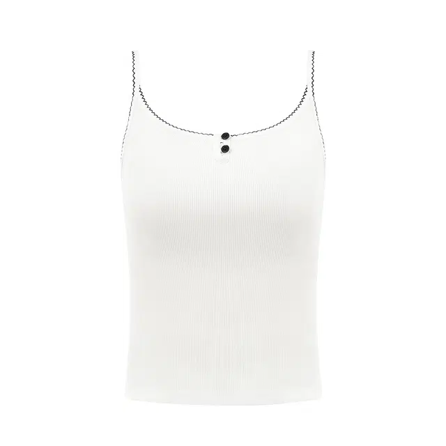 半练 带胸垫花边背心免穿文胸无痕内搭可外穿吊带 女款