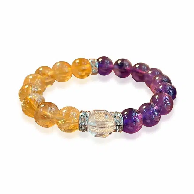 喜宝春花 财源滚滚 紫水晶 手串 男女同款情侣款