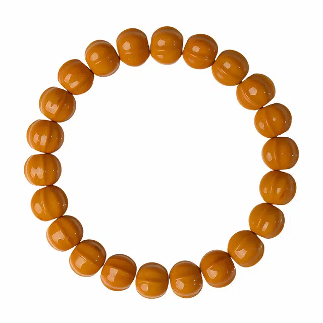 凯真 招财转运 平安喜乐 本命年事业运爆棚 国潮雕刻鲨鱼背光珠手捻文玩盘玩单圈佛珠念珠手腕链#好运 猴头核桃 手串 男女同款情侣款