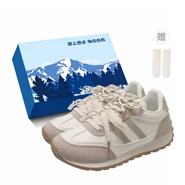 小鹿米利 软底舒适拼色百搭 生活休闲鞋 女