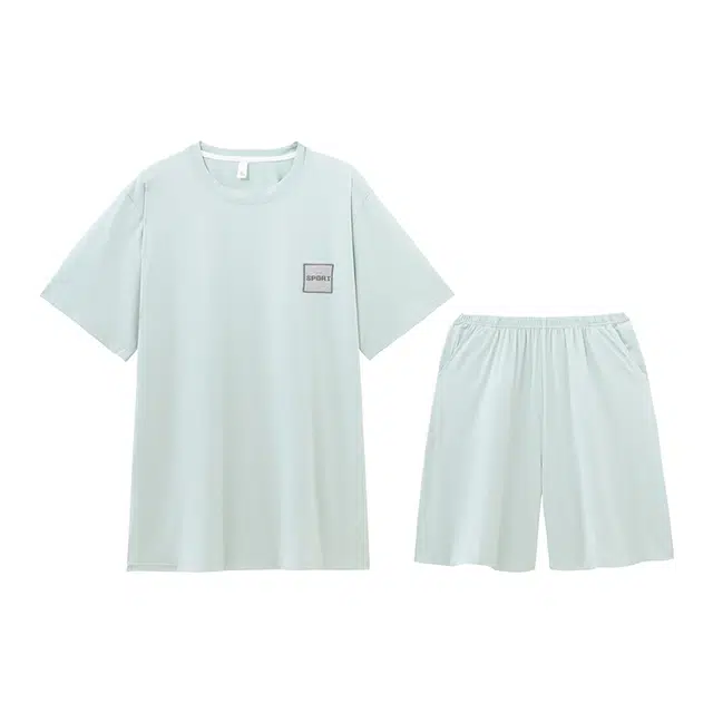 好福份 凉感简约舒适高级感亲肤睡衣套装 男款 图片色