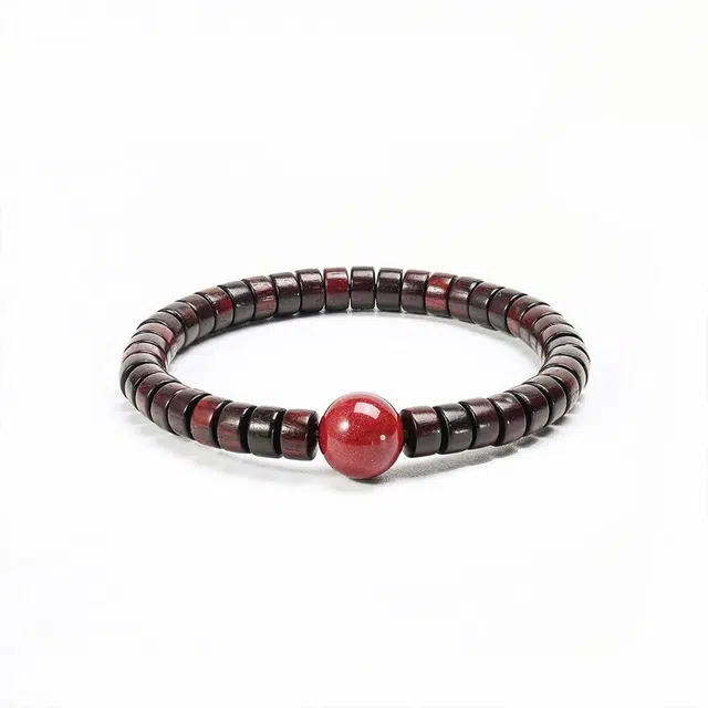 天纵 平安喜乐福禄吉祥药片珠 新中式鸿运当头转运文玩佛珠 紫檀属 手串 男女同款情侣款