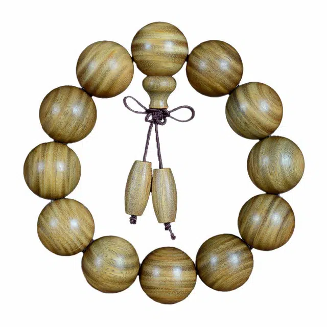 鶄鲤 佛珠 绿檀 手串 男女同款情侣款