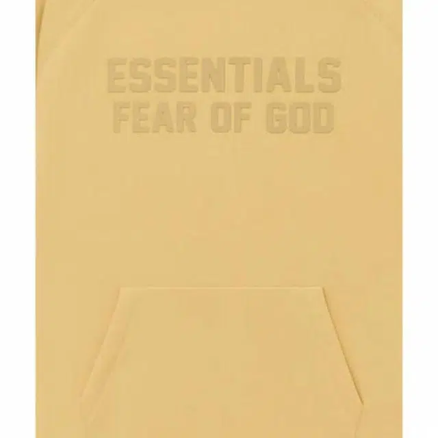 Fear of God Essentials SS23 Essentials Hoodie Light Tuscan Logo