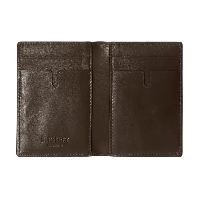 Burberry Check Folded Card Holder Black