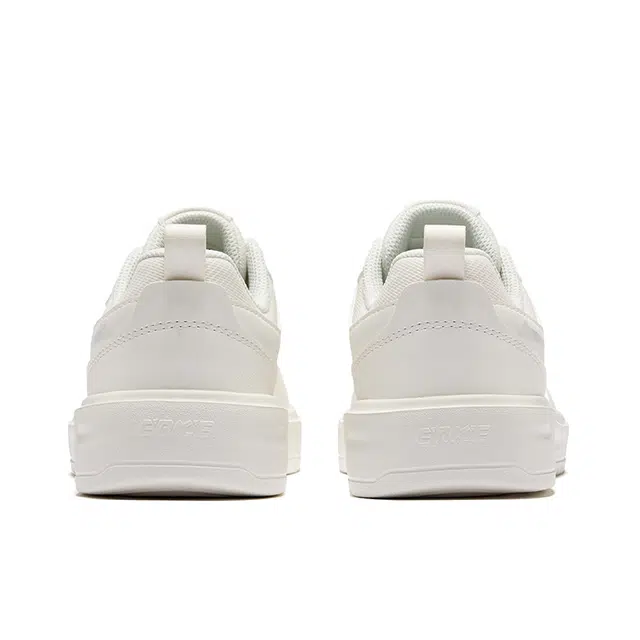 鸿星尔克 天青舒适 潮流百搭 防滑耐磨透气 低帮 板鞋 女款 微晶白