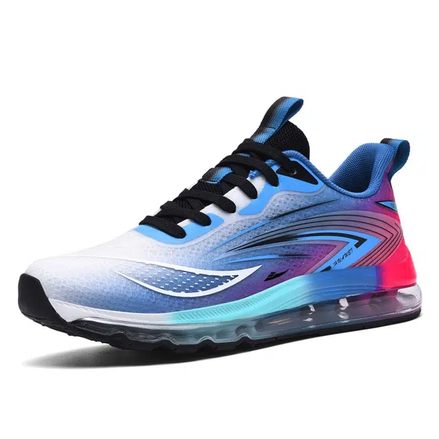 酷丁 特大码春秋季中考体测鞋加大号学生加大加宽休闲运动鞋子减震防滑耐磨透气轻便 低帮 气垫跑步鞋 男款