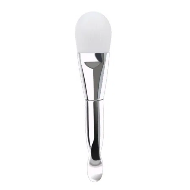 静玲珑  软毛涂抹式双头面膜刷 涂面膜刷子带挖勺化妆刷泥膜涂抹 清洁