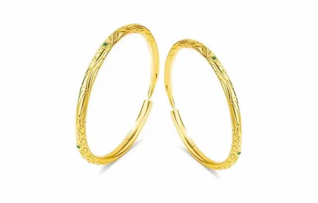 尚银福 乾坤圈 国潮新中式复古时尚轻奢高级感 名族风乾坤圈圆环小众创意设计百搭手饰 好运 合金 手镯 男女同款情侣款