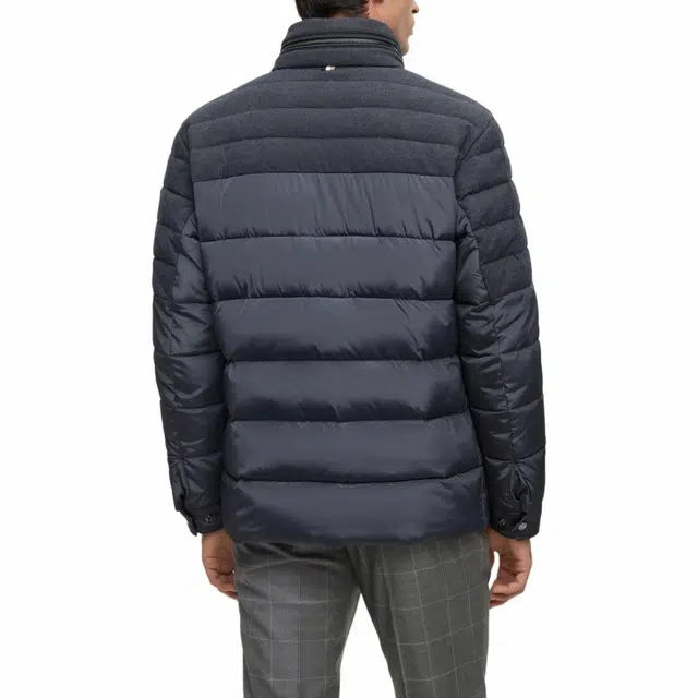 HUGO BOSS Water-Repellent Padded Jacket In Mixed Materials