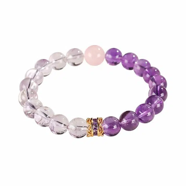 周百福 前途似锦 九紫离火 紫气东来 小众寓意 能量磁场 水晶 手串 男女同款情侣款