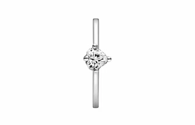 Pandora Heart Solitaire Ring