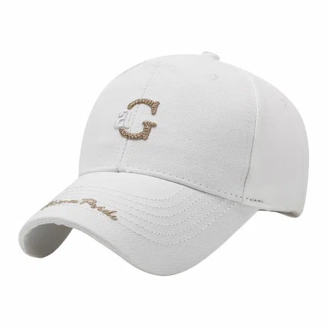 俞兆林 春夏季韩版立体字母百搭硬顶潮流遮阳防晒 棉 鸭舌帽 男女同款情侣款