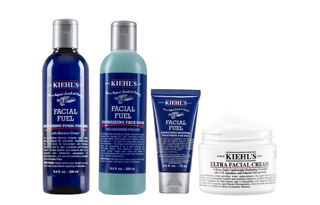 科颜氏 男士洗面奶水乳护肤套装 保湿控油 四件套