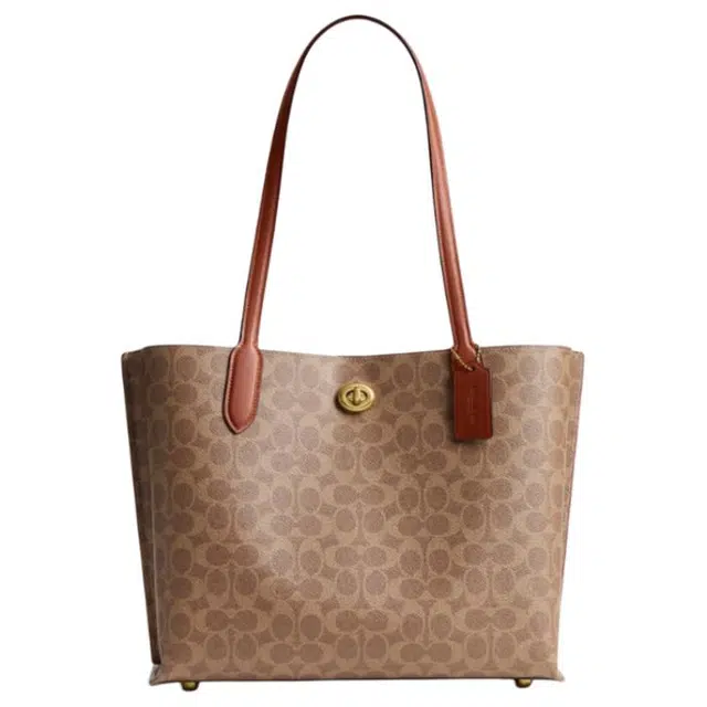 COACH Willow 34 Logo Tote