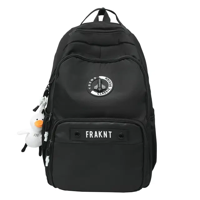 帕克熊 日常大容量拼色潮流学生上课书包大学生 尼龙 双肩包 常规 男女同款情侣款 多色