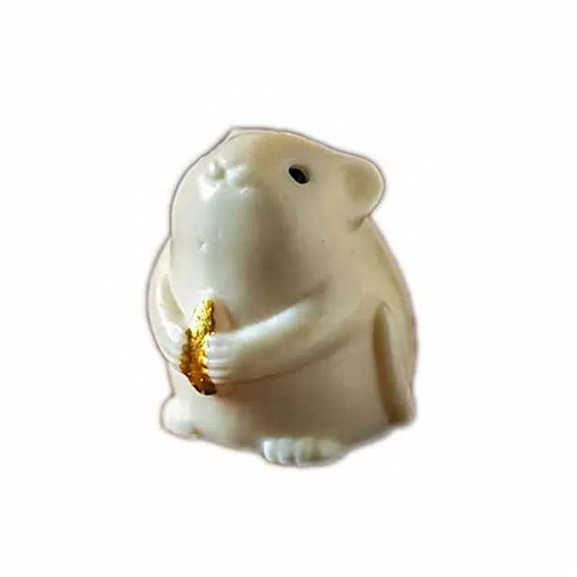 素于 蛇年大吉 国潮新中式十二生肖本命年文玩家居茶艺饰品轻奢高级八方来财摆件盘玩#好运 象牙果 菩提手把件 男女同款情侣款