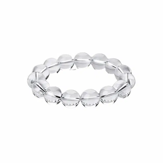 龙弗 【极简净化】简约净澈之光晶石之王晶透之境简约高级感消除负能量增强专注力清冷高级感纯净永恒手饰 水晶 手串 女款