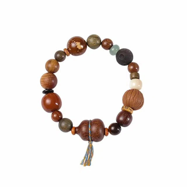 岁月静好 多宝多福新中式大气典雅温柔盘玩 精工转运佛珠纳福森系禅意高级感 福气满满#好运 菩提根 手串 男女同款情侣款