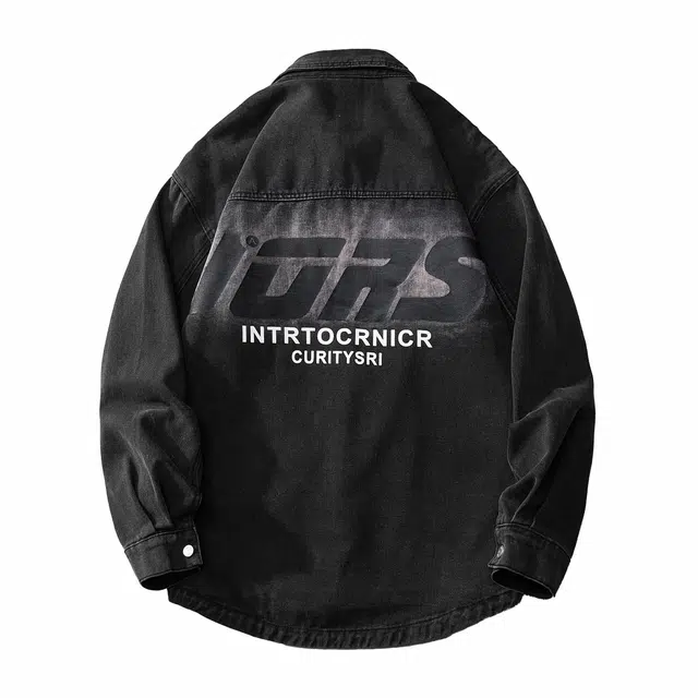 雅鹿 美式嘻哈日系复古基础款简约高级设计感工装大口袋水洗做旧休闲高街学院风百搭宽松翻领港风夹克外套 男女同款