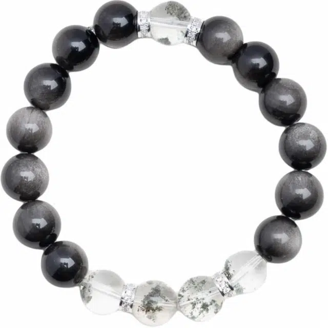 仙源 水逆退去招财纳福新中式国潮风典高级感气质显白转运#好运 黑曜石 手串 男女同款情侣款